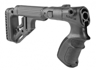 REMINGTON 870 SOLID PIECE PISTOL GRIP AND UAS BUTTSTOCK WITH POLYMER FOLDING KNUCKLE