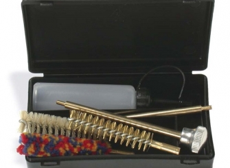 Cleaning kit with brass rod 2pcs – 3 brushes – empty oil can